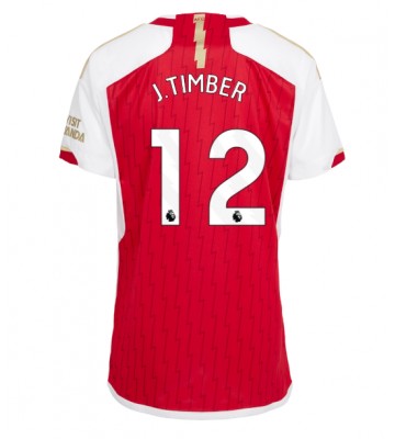 Arsenal Jurrien Timber #12 Replika Hjemmebanetrøje Dame 2023-24 Kortærmet